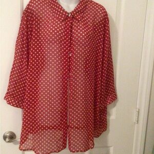 SUSAN GRAVER WOMENS BLOUSE